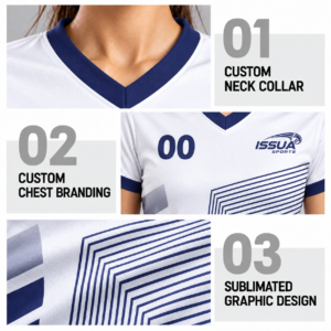 Navy and White Jersey Detail Guide